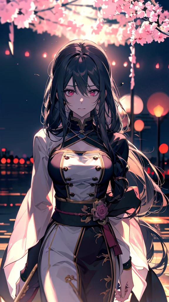 An anime girl with long hair and pink eyes is staring at something, Best anime 4k konachan wallpaper, Anime Style 4k, Nightcore, anime wallpaper 4k, anime wallpaper 4k, 4k anime wallpaper, HD Anime Wallpaper, Fate-like anime style/Stay Night, Amazing anime 8k, anime art wallpaper 4k, anime art wallpaper 4k