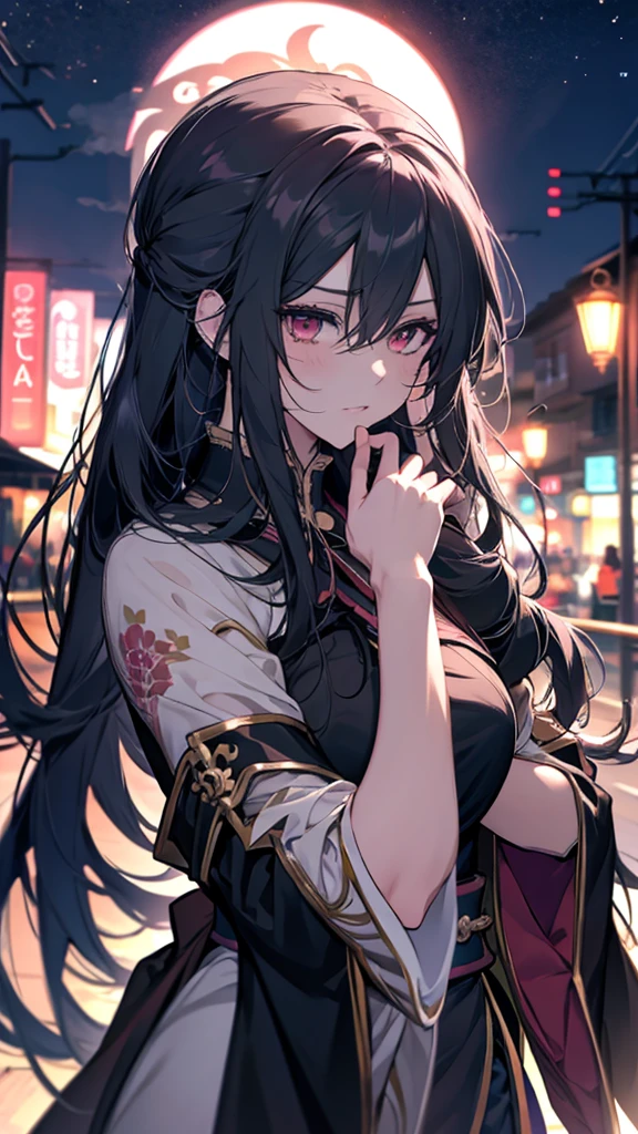 An anime girl with long hair and pink eyes is staring at something, Best anime 4k konachan wallpaper, Anime Style 4k, Nightcore, anime wallpaper 4k, anime wallpaper 4k, 4k anime wallpaper, HD Anime Wallpaper, Fate-like anime style/Stay Night, Amazing anime 8k, anime art wallpaper 4k, anime art wallpaper 4k