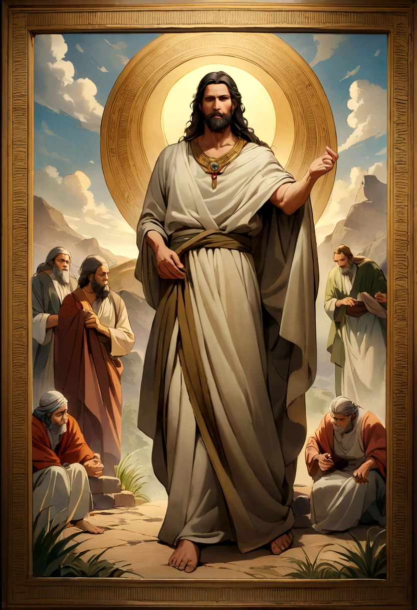 Picture of Moses from the Bible with Whole Body