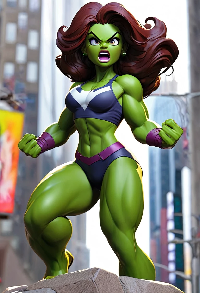 she hulk in new york city big and abs