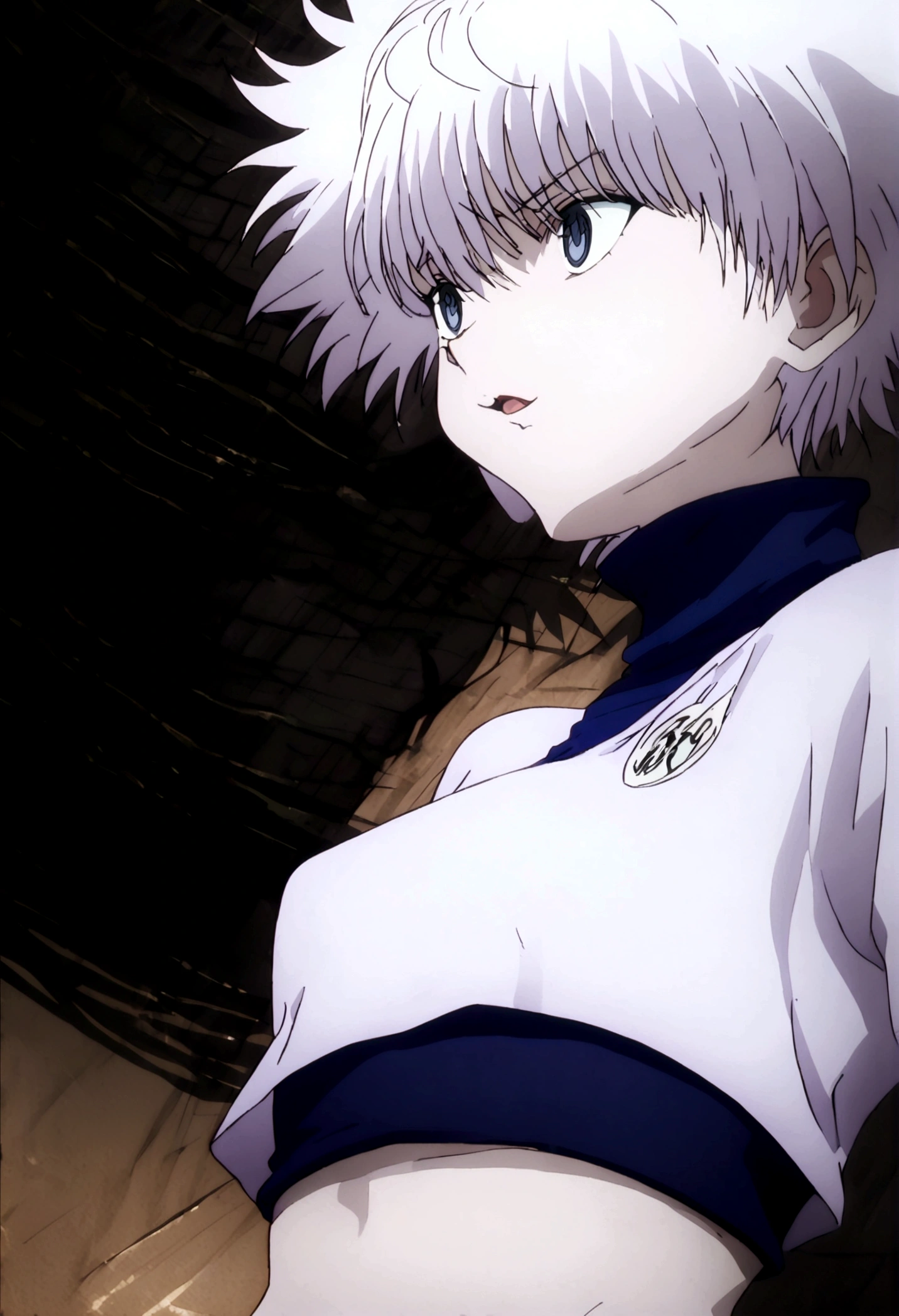killua ahegao crop top lamia body