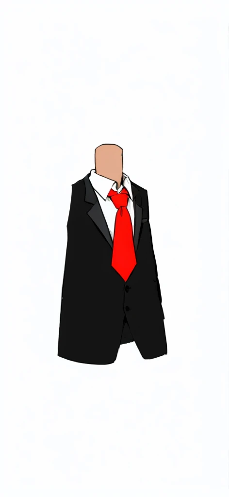 [cos] a guy with a beard, wearing a black suit with a red tie (Renan souzones)