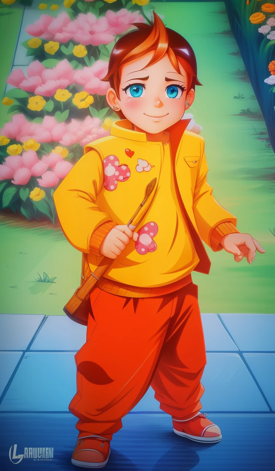 Cartoon art,lots of love