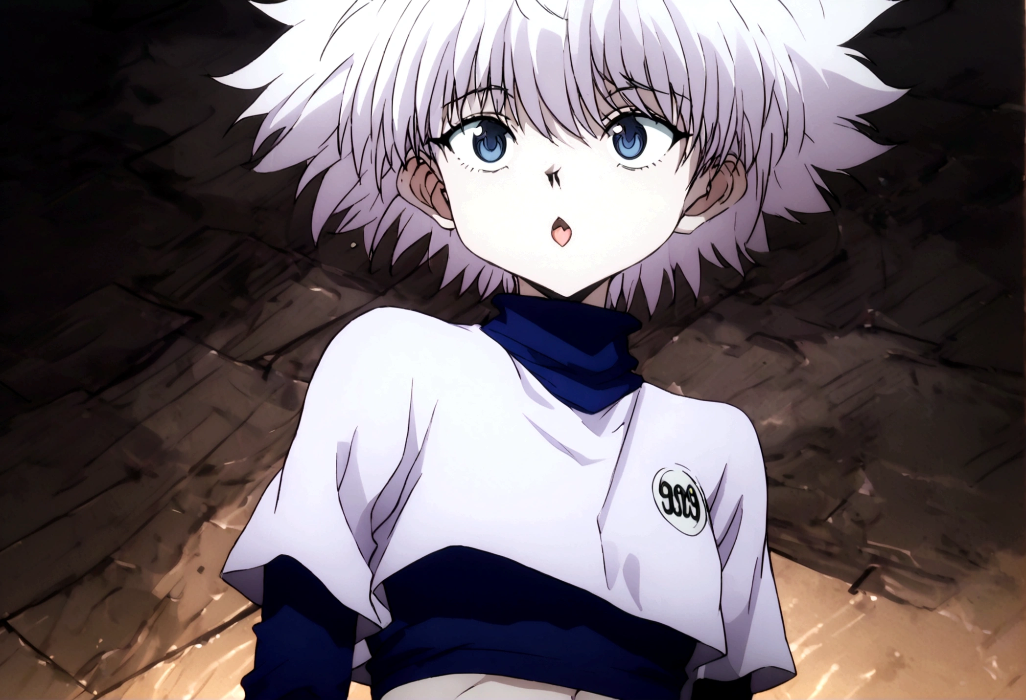 killua ahegao crop top lamia body