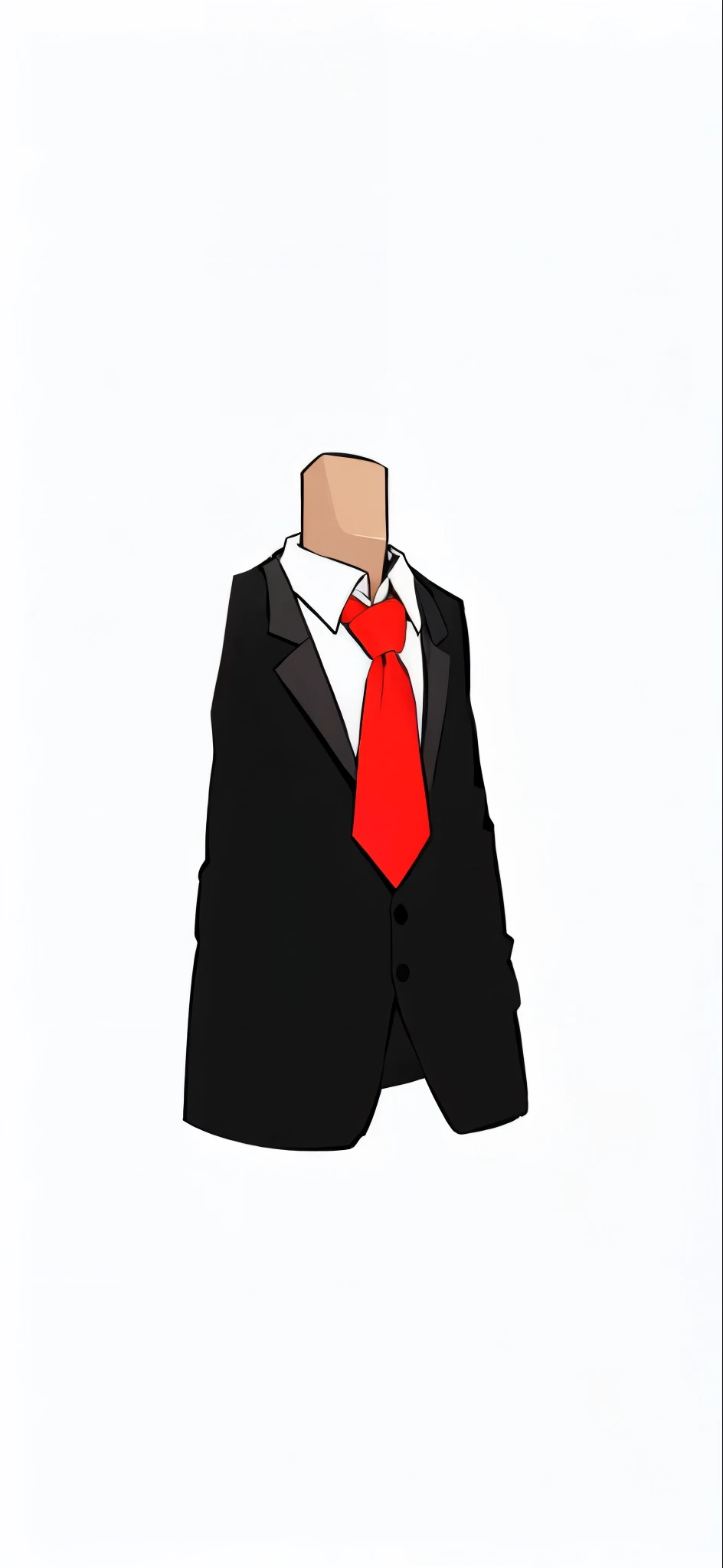 [cos] a guy with a beard, wearing a black suit with a red tie (Renan souzones)