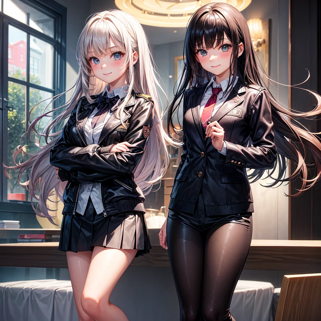 middle School girls,smile,Beautiful girlultiple girls,Angelic beautiful girl,leather jacket,未来のuniform,The best quality to get you horny,Perfect Girl,Super cute girl,uniform,blazer,cardigan,Long Hair、She has her bangs down,Ultra HD,Young girl,sex,Naughty Girls,Blowjob,Full body image,Absurd,Beautiful girls,The room,