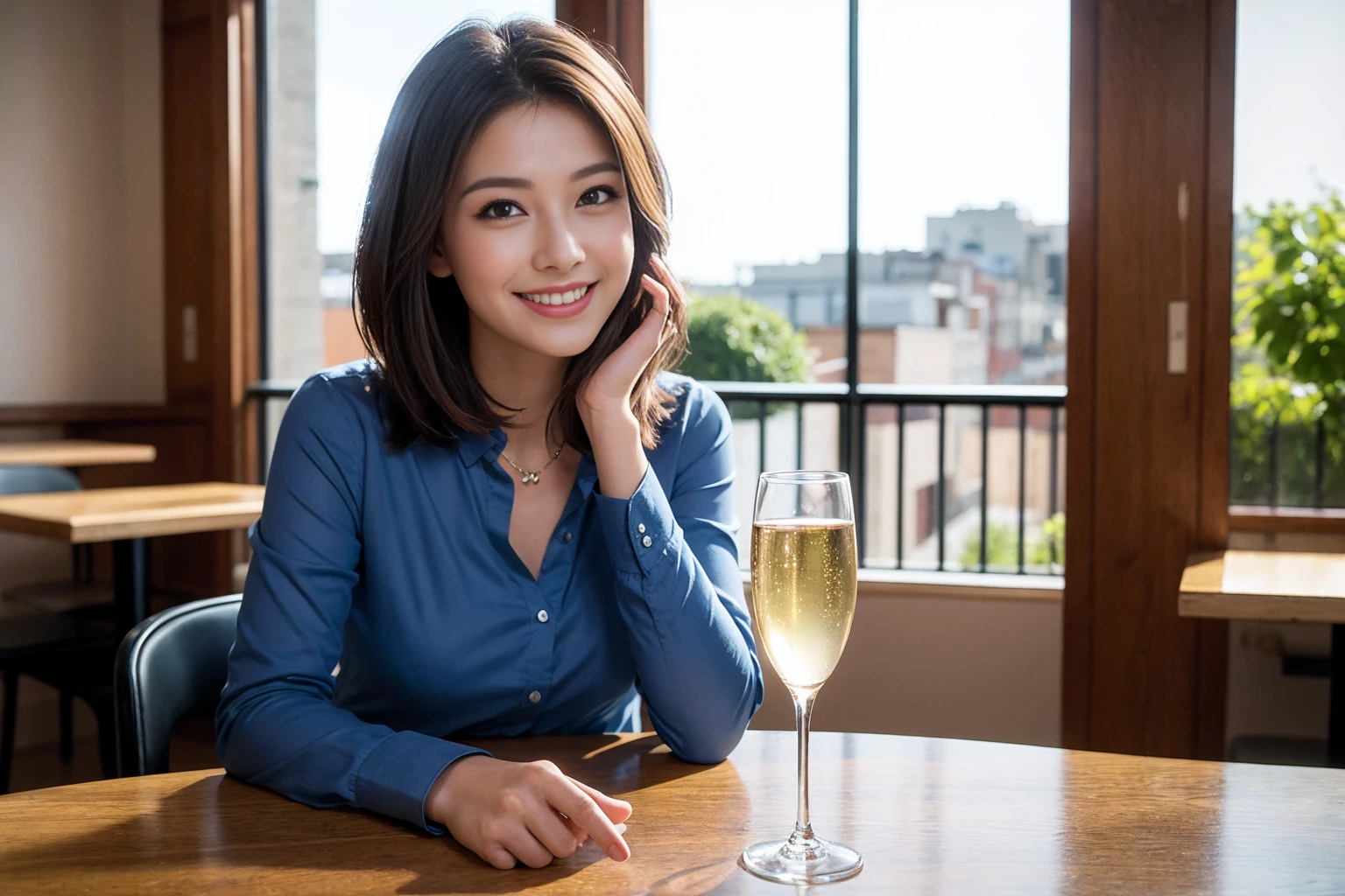 ((Highest quality、8K、masterpiece:1.3))、slimカップル、modelカップル、(Realistic, Intricate details:1.2), full-course dinner、Wine Party、Amazing view of the sunset sky and clouds、A bright smile、The wonderfulness of smile、Bright image、The beauty of wine, Beautiful Face, blue eyes, The light shines on your face, Blushing, short hair,Bright Face、 (Age 42), 39 years old, red wine 、Appetizers、Italian food、Wine bottle、Champagne、sparkling wine、Two beauties、Brown Hair、Shortcuts、Long sleeve shirt、dress、Beautiful woman 1, (slimな顔), (The body is slim), (Brown Hair), (Shortcuts), cheeks turn a little red,Attractive beauty、restaurant, In a prominent place (From the waist up) Nova Frog Style, actress, model, Upper Body, White wine, slim, wine glass, 中央に置かれたwine glass, smile, (smile: 1.15), Beautiful fine grain, Depth f/2,saturation, High Contrast, Strong light and shadow,Moist Body:1.5、3D texture、Delicate eyes、Brown Hair、The hair is very shiny、