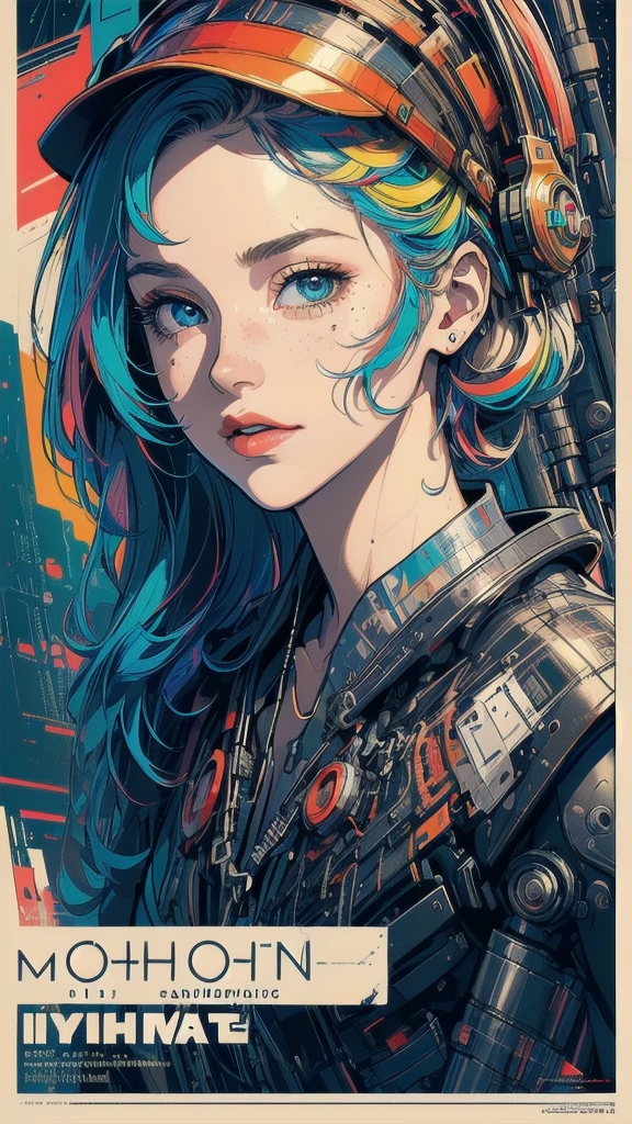 (((masterpiece, highest quality))),(((solo:1.2))),(((1girl:1.2))),32k wallpaper, very detailed, poster, vintage science fiction,(((((geometric cinematic movie poster))))), (bauhaus), shape,(((abstract))),(mid century modern),movie poster,(((((portfolio))))),(((((Close-up))))),(((((bust up))))),((((more various angle)))),(((highlight))),Vast landscape,((((heterochromia)))),(((complete. detailed face))),(((Extremely talented))),(((most complecated machine))),((Overall colorfully))(((text))),(((typography))),(((sentence))),(((Label))),(detailed movie poster),(((((most complicated machine))))),(((genius mechanic))),