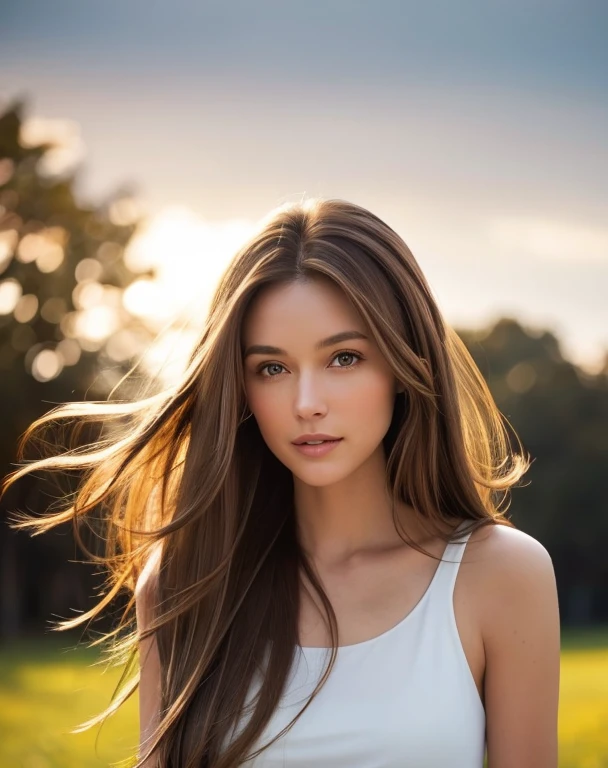 whole body、A woman with long brown hair and a white top, Light brown hair, Light brown hair, Natural brown hair, thin and shiny hair, Soft Hair, Light brown silky hair, Brown Haired Girl, Flowing brown hair, Beautiful light brown hair, Light brown hair, Straight brown hair, 長くFlowing brown hair, Medium brown hair, Brown long hair