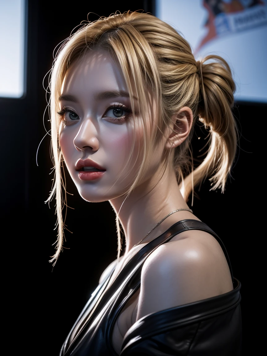 (masterpiece, best quality, official art, beautiful and aesthetic),precise facial structure,extremely detailed and beautiful aesthetic face,8k resolution,ethereal,realistic fantasy,surrealism,high-resolution,ultra-futuristic environment,raw photo,1girl,fist,, masterpiece, best quality,