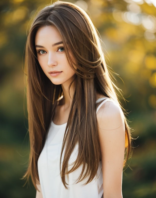whole body、A woman with long brown hair and a white top, Light brown hair, Light brown hair, Natural brown hair, thin and shiny hair, Soft Hair, Light brown silky hair, Brown Haired Girl, Flowing brown hair, Beautiful light brown hair, Light brown hair, Straight brown hair, 長くFlowing brown hair, Medium brown hair, Brown long hair