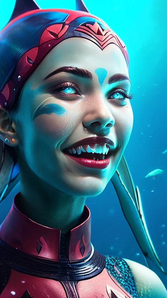 (((girl face and shark body))), full body, shark tail,jumping over a yacht,beautiful detailed eyes,beautiful detailed lips,extremely detailed face and eyes,long eyelashes,underwater scene,sunlight rays,detailed water splash,cinematic lighting,vibrant colors,dramatic composition,epic fantasy,8k,best quality,high resolution,masterpiece