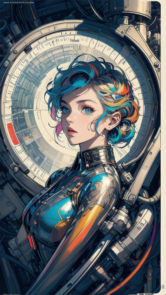 (((masterpiece, highest quality))),(((solo:1.2))),(((1girl:1.2))),32k wallpaper, very detailed, poster, vintage science fiction,(((((geometric cinematic movie poster))))), (bauhaus), shape,(((abstract))),(mid century modern),movie poster,(((((portfolio))))),(((((Close-up))))),(((((bust up))))),((((more various angle)))),(((highlight))),Vast landscape,((((heterochromia)))),(((complete. detailed face))),(((Extremely talented))),(((most complecated machine))),((Overall colorfully))(((text))),(((typography))),(((sentence))),(((Label))),(detailed movie poster),(((((most complicated machine))))),(((genius mechanic))),