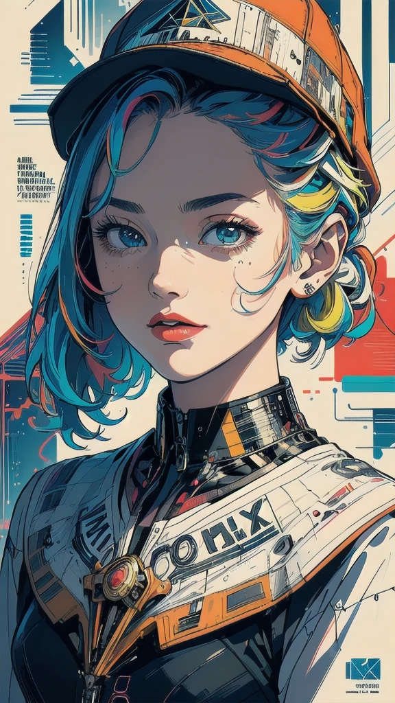 (((masterpiece, highest quality))),(((solo:1.2))),(((1girl:1.2))),32k wallpaper, very detailed, poster, vintage science fiction,(((((geometric cinematic movie poster))))), (bauhaus), shape,(((abstract))),(mid century modern),movie poster,(((((portfolio))))),(((((Close-up))))),(((((bust up))))),((((more various angle)))),(((highlight))),Vast landscape,((((heterochromia)))),(((complete. detailed face))),(((Extremely talented))),(((most complecated machine))),((Overall colorfully))(((text))),(((typography))),(((sentence))),(((Label))),(detailed movie poster),(((((most complicated machine))))),(((genius mechanic))),