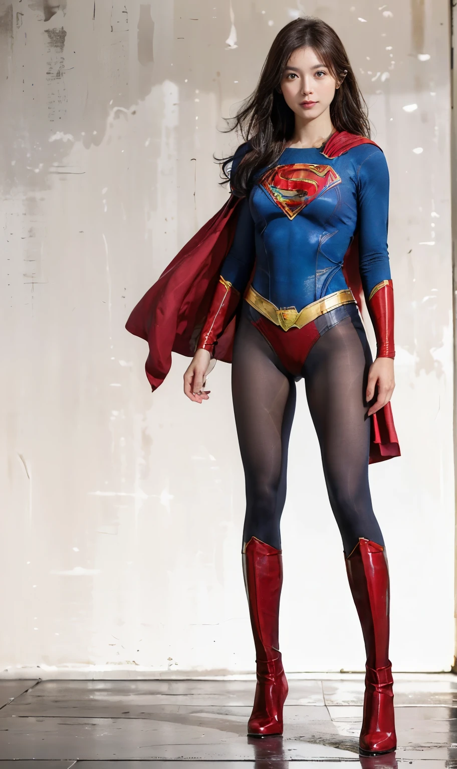 No background、(((Sweating profusely))).(((Beautiful legs in black tights.)))、(((Legally express the beauty of your smile)))、((((Make the most of your original images)))、(((体にぴったりフィットするSupergirl Costume)))、(((Supergirl Costume)))、(((short and beautiful hair)))、(((suffering)))、(((Please wear black tights....、Wear red boots)))、((Best image quality、8K))、((Highest quality、8K、masterpiece:1.3))、(((Preserve background )))、Sharp focus:1.2、Beautiful woman with perfect figure:1.4、Slim Abs:1.2、Wet body:1.5、Highly detailed face and skin texture、8K