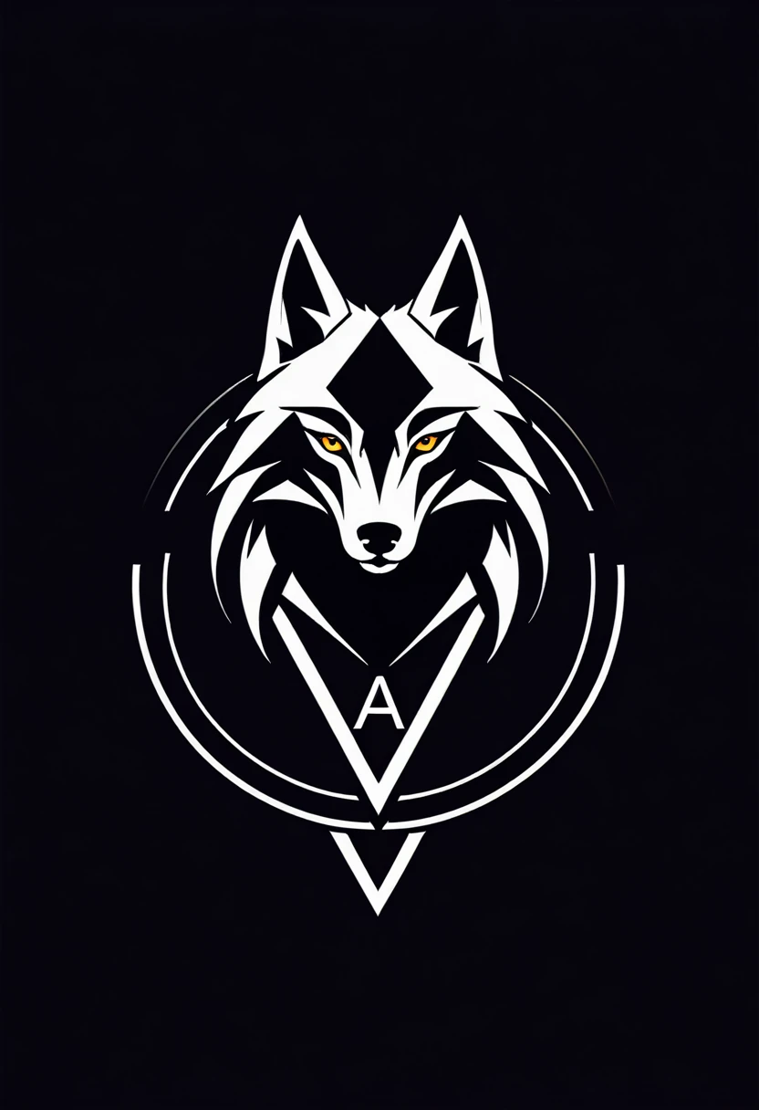 Develop a minimalist yet modern logo for my marketing consultancy agency named Arteks, featuring a symbol and the name in distinct fonts. The logo should convey an aggressive feel, with the symbol being a wolf, sleek lines, sharp edges, nighttime urban setting, dark and bold mood, Illustration, vector art with precise lines and high contrast