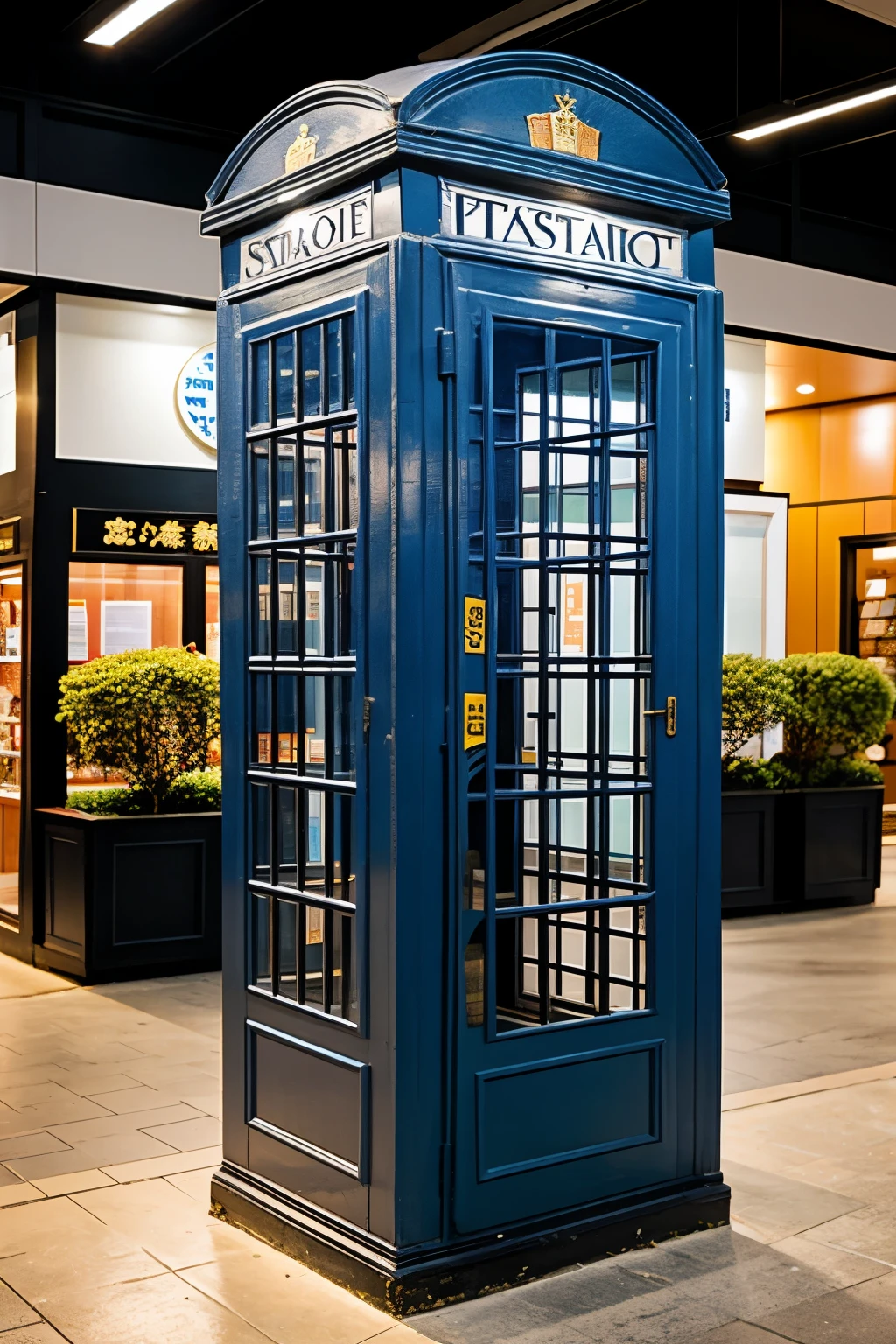 astrological booth similar to a public telephone booth placed in public spaces such as shopping centers