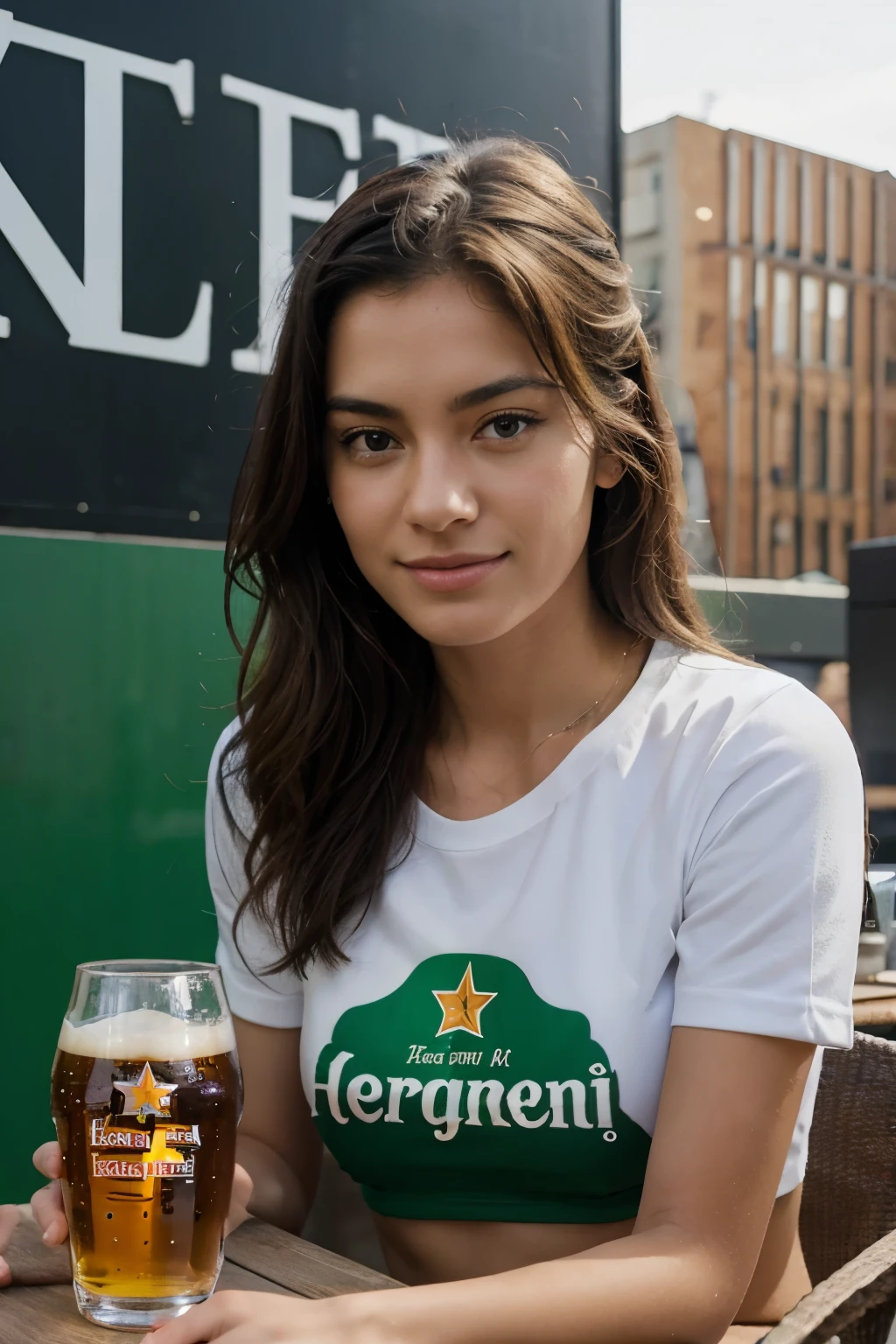 make a logo with the phrase heineken terrace