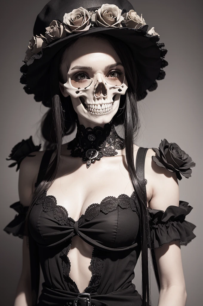 skull rose