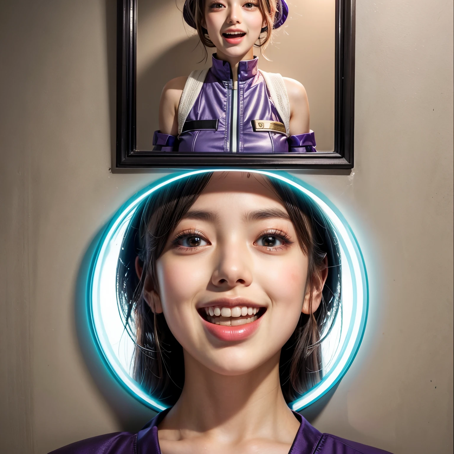 Metallic Wall, SchoolGirls wearing uniforms, PUNIPUNI Radiant PearlSkin with Transparency, no legwear, PriceTags NamePlate . (Character concept art:1.37), Different types of hair colors, (((NOGIZAKA face variations)))  Extremely Detailed very KAWAII face variations, perfect anatomy, Childish CaptivatingGaze Elaborate Pupil with (sparkling highlights:1.2), DoubleEyelids with Detailed[Voluminous LongEyelashes], Small GlossyRedLips with BeautifulDetails, CoquettishTongue, PUNIPUNI RosyCheeks  { (Dynamic Joyful Expressions LifeLike Rendering:1.4) | (:d) }, (large eyes:-1) . (Acutance:0.8) NSFW_MouthGloryHole_ownwaifu