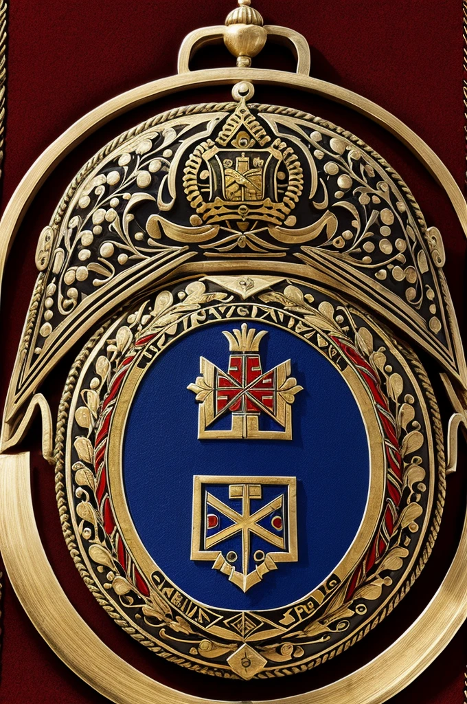 A Zelic shield that has Familia Peña written on it
