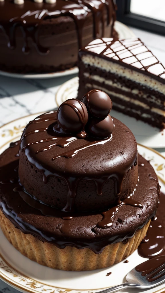 Create a photo of a chocolate cake