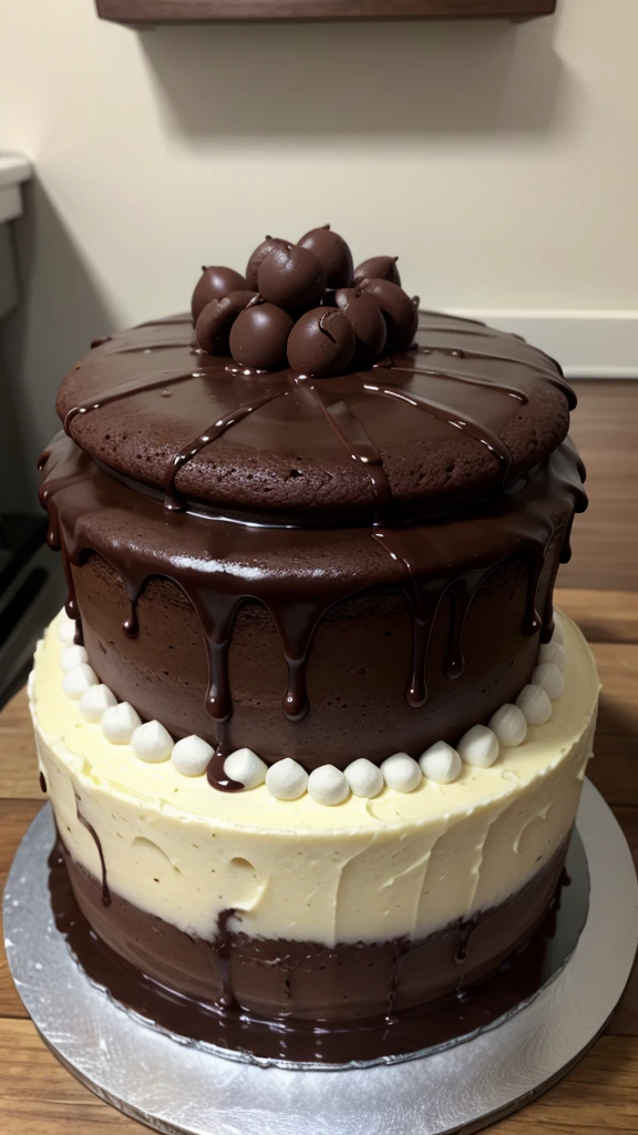 Create a photo of a chocolate cake