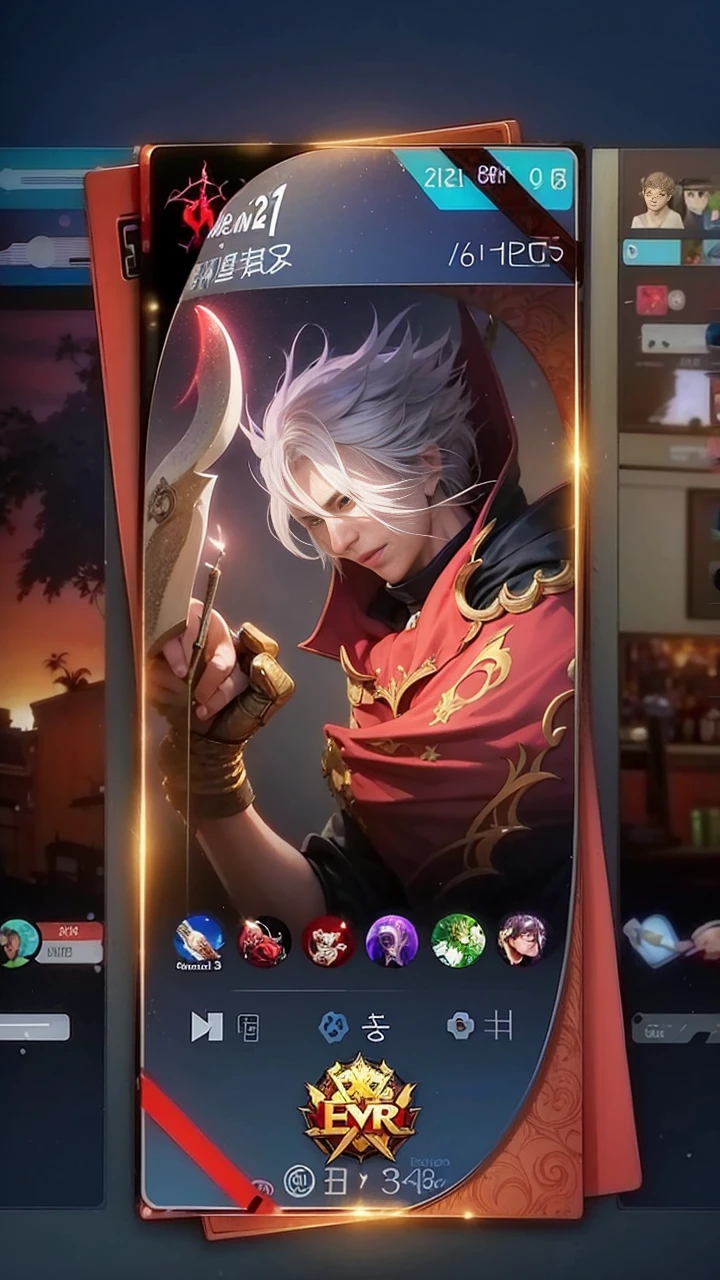 a close up of a guy with a sword and a red cape, son of sparda, handsome guy in demon slayer art, Best quality, masterpiece, detailed skin texture, detailed clothes texture, detailed face, super detail, 8k, intricate detail, The color doesn't change, Muscle guy, 1 guy.