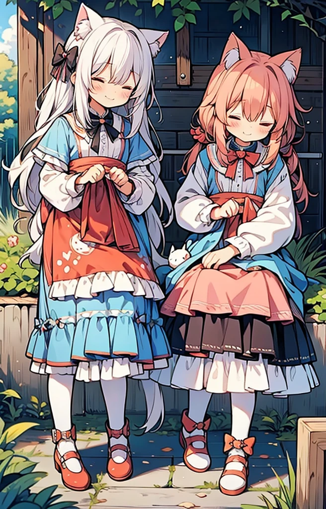 Cute Chibi Smile Cat Ears Sleeping Face Alice　Deformation