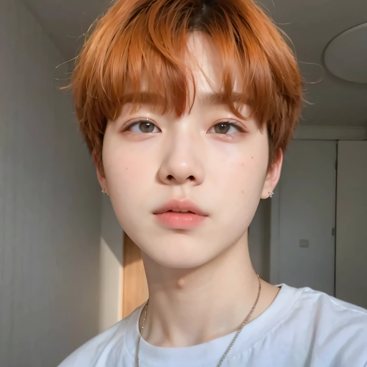 Arafa woman with dyed hair sitting at a table, Jung Jaehyun, Adorable pale korean face., Smart Ulzzang, kim doyoung, with short hair, Jossi Hacer Blackpink, Hong Jun Hyung, Tae June Kim, ulzzang, the hime cut, jaeyeon nam, xqc, jimin park, platinum short hair