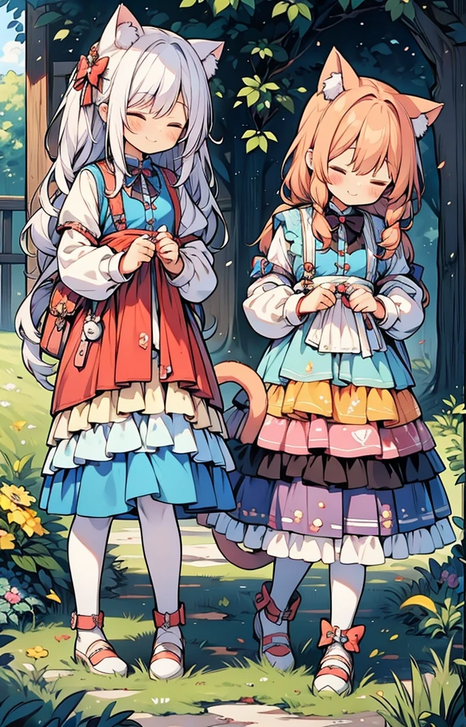 Cute Chibi Smile Cat Ears Sleeping Face Alice Deformation
