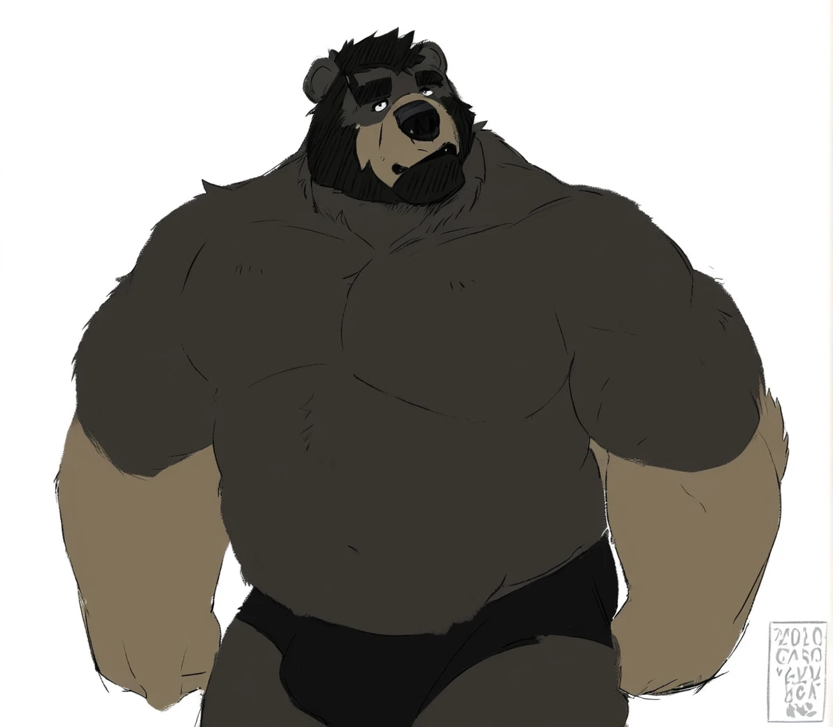 Black Bear,personification,Strong Man,gym coach, working out, ripped body