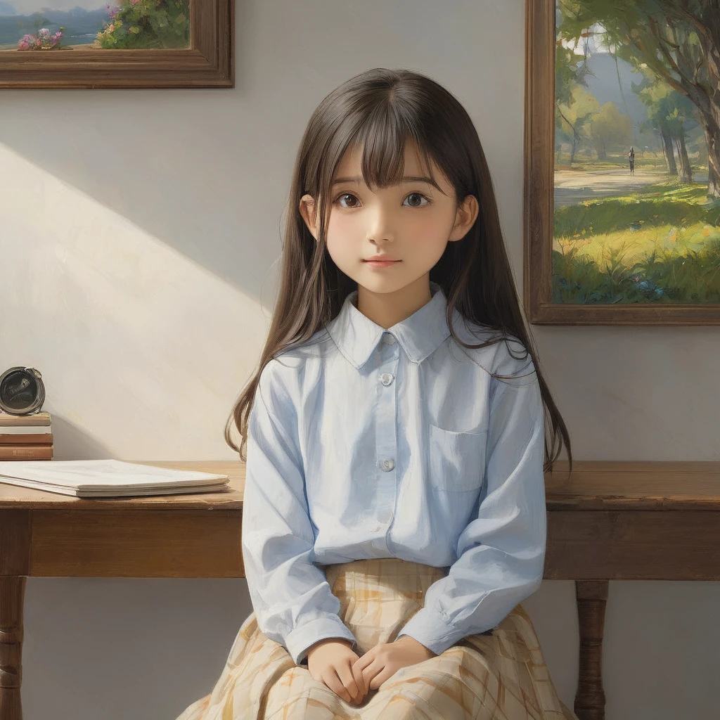 (masterpiece, Highest quality:1.2), One girl, alone,10 years old