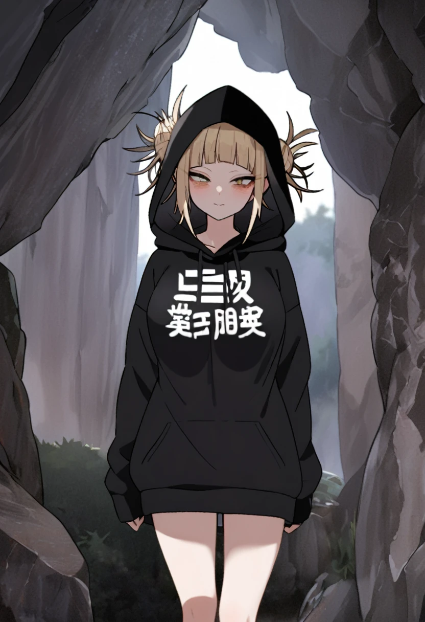 Himiko Toga、Wearing a black hood