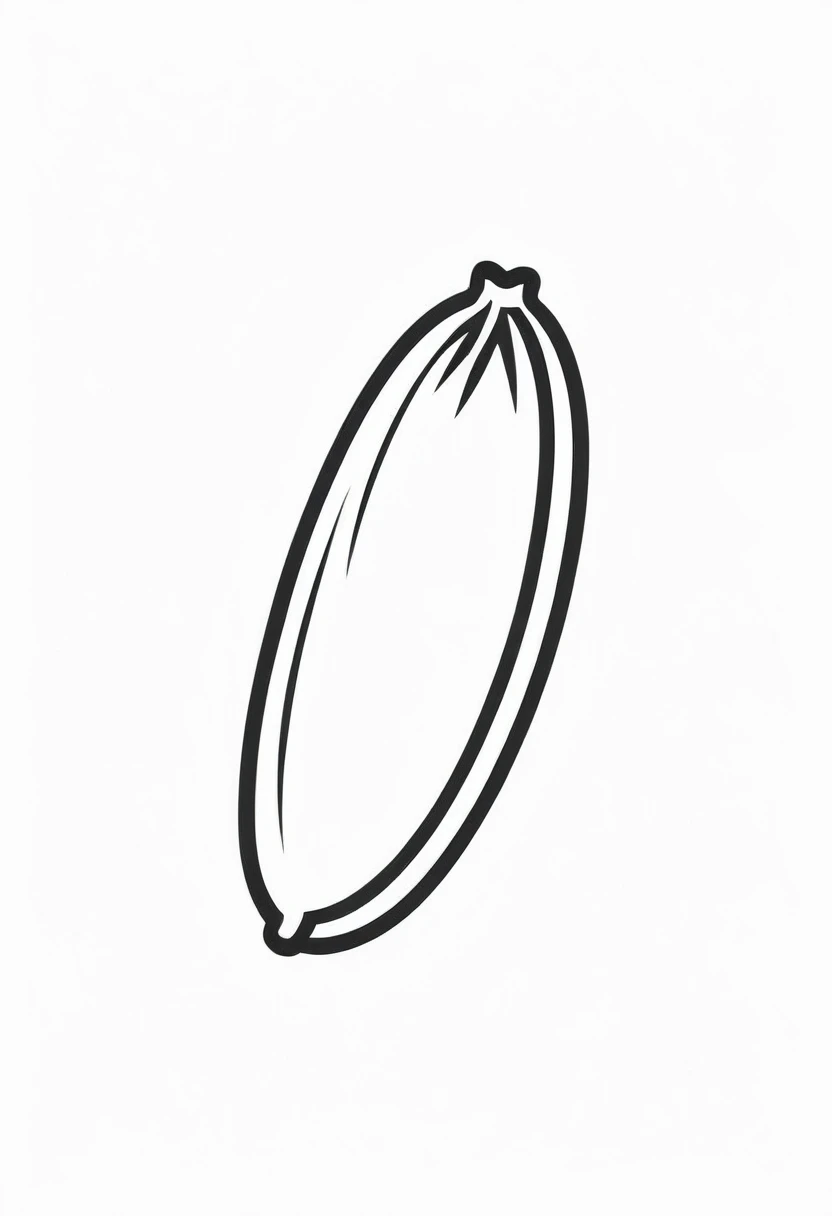 banana icon, with monochrome style, black and white, flat style, no color gradient, white background, and single icon