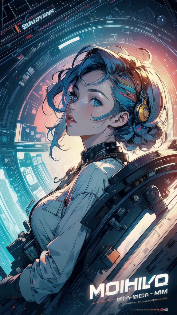 (((masterpiece, highest quality))),(((solo:1.2))),(((1girl:1.2))),32k wallpaper, very detailed, poster, vintage science fiction,(((((geometric cinematic movie poster))))), (bauhaus), shape,(((abstract))),(mid century modern),movie poster,(((((portfolio))))),(((((Close-up))))),(((((bust up))))),((((more various angle)))),(((highlight))),Vast landscape,((((heterochromia)))),(((complete. detailed face))),(((Extremely talented))),(((most complecated machine))),((Overall colorfully))(((text))),(((typography))),(((sentence))),(((Label))),(detailed movie poster),(((((most complicated machine))))),(((genius mechanic))),