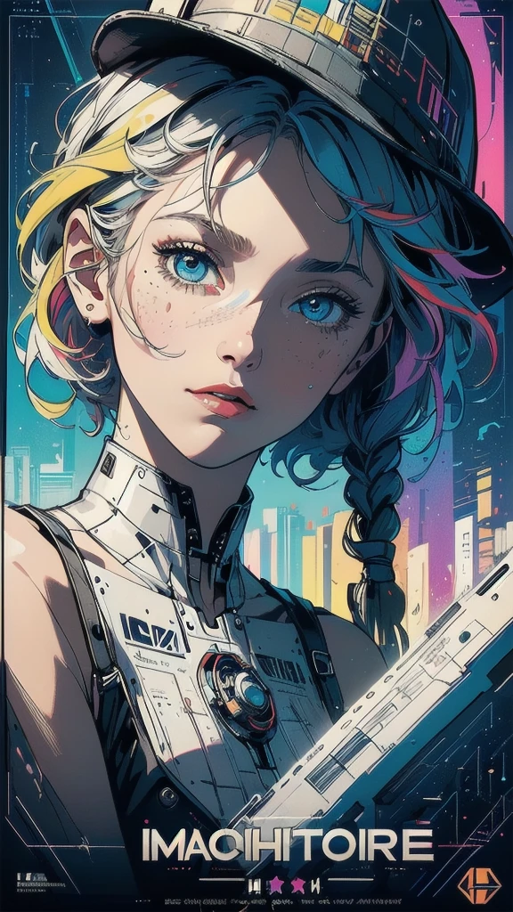 (((masterpiece, highest quality))),(((solo:1.2))),(((1girl:1.2))),32k wallpaper, very detailed, poster, vintage science fiction,(((((geometric cinematic movie poster))))), (bauhaus), shape,(((abstract))),(mid century modern),movie poster,(((((portfolio))))),(((((Close-up))))),(((((bust up))))),((((more various angle)))),(((highlight))),Vast landscape,((((heterochromia)))),(((complete. detailed face))),(((Extremely talented))),(((most complecated machine))),((Overall colorfully))(((text))),(((typography))),(((sentence))),(((Label))),(detailed movie poster),(((((most complicated machine))))),(((genius mechanic))),