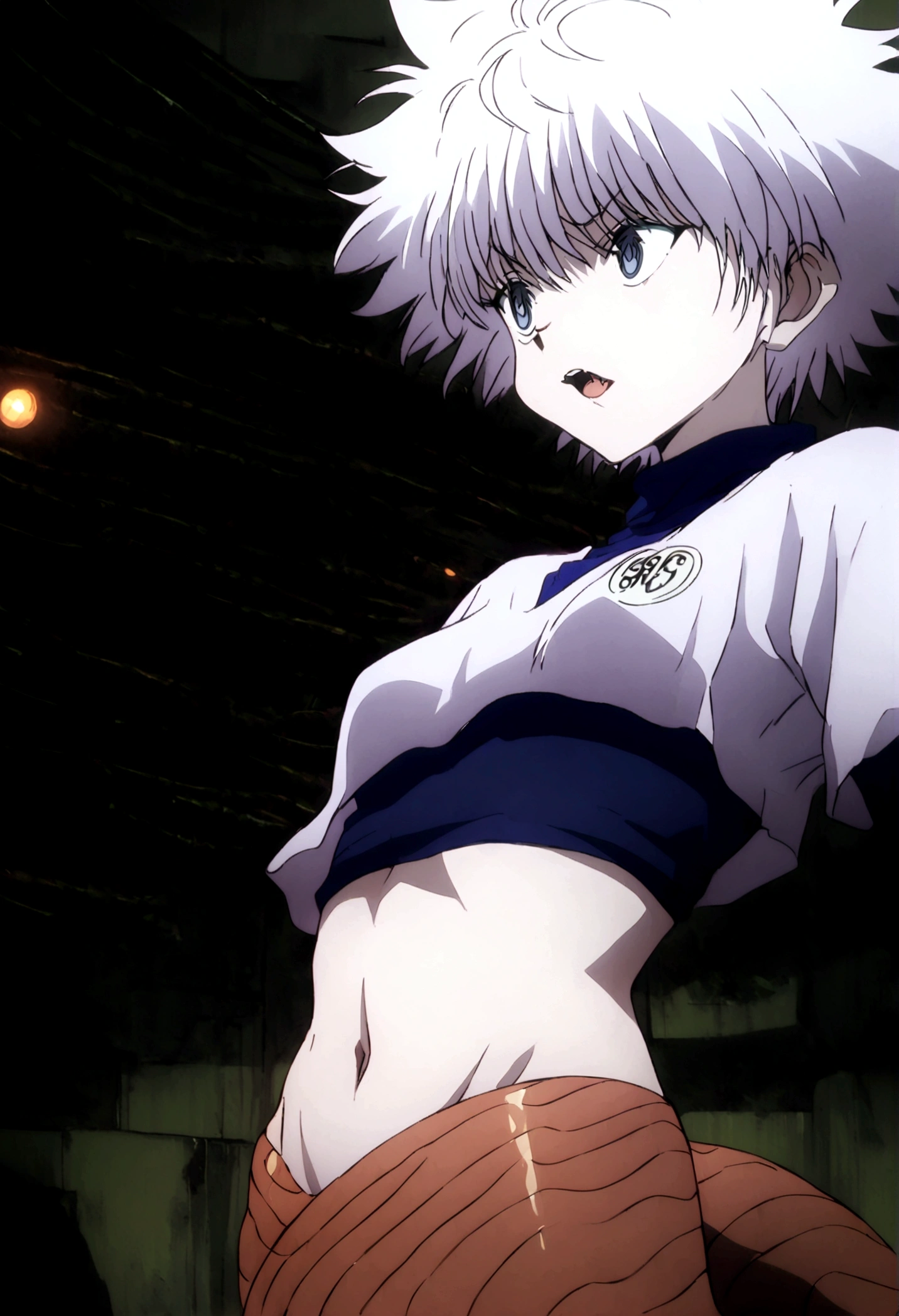 killua ahegao crop top lamia body