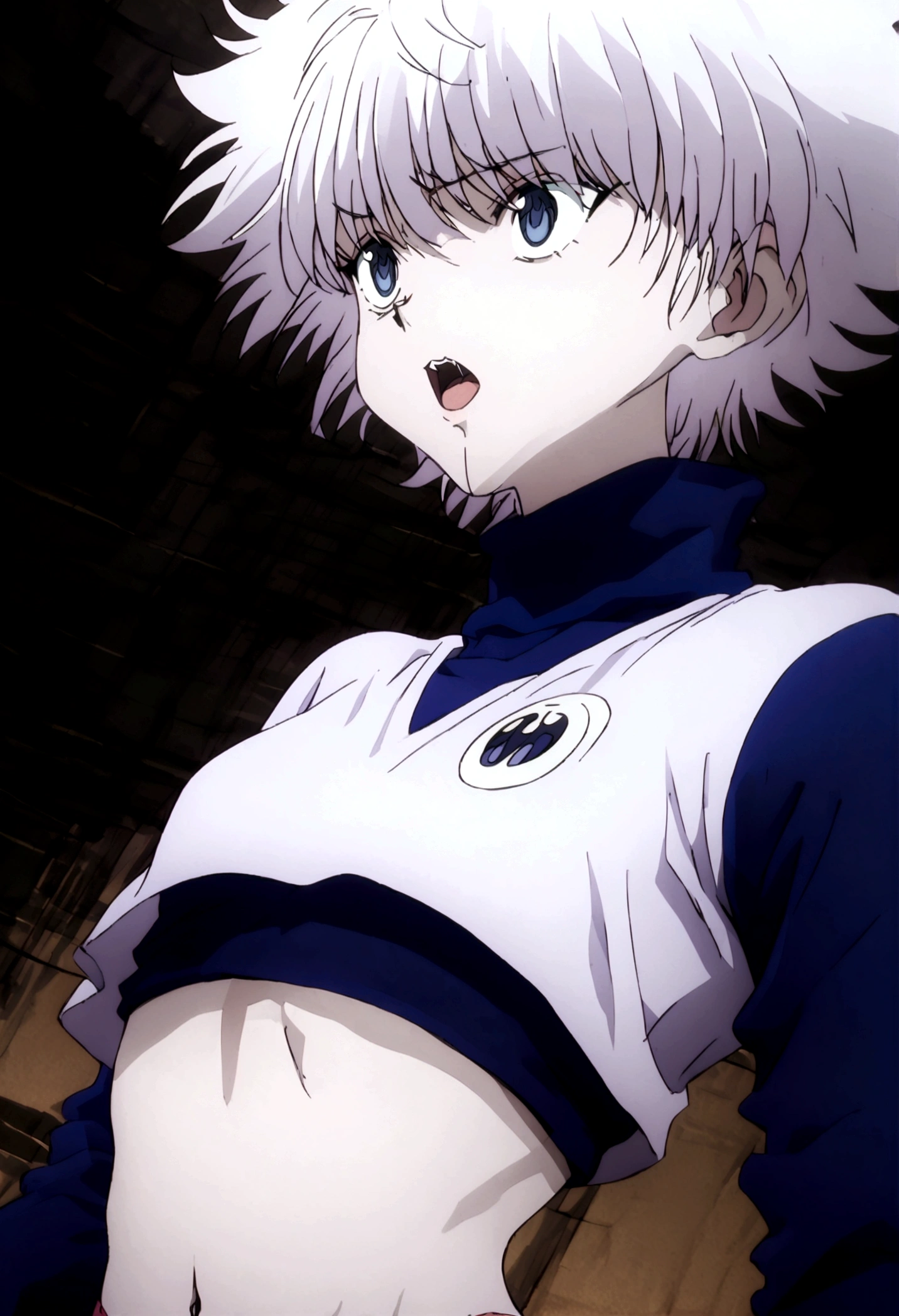killua ahegao crop top lamia body