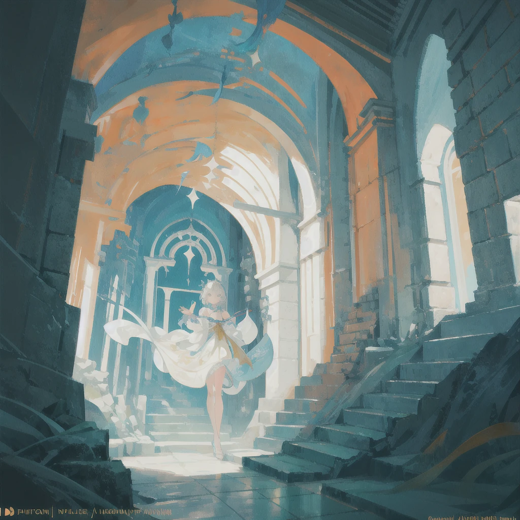 Underwater City Ruins - An ancient city submerged, mysterious and forgotten, coral and marine life intertwine with crumbling columns and arches, wide-angle shot from within a grand sunken palace, the ethereal light filters through the water's surface, cool tones dominate with bursts of color from exotic fish, intricately detailed, serene ambiance, concept art, ultra HD, 8k resolution, sketch, no character in image, line art, simple art