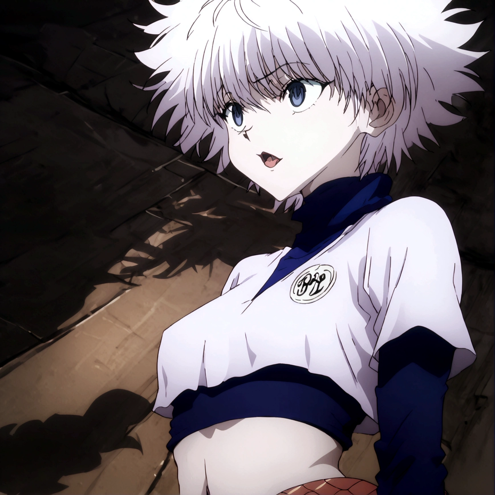 killua ahegao crop top lamia body 