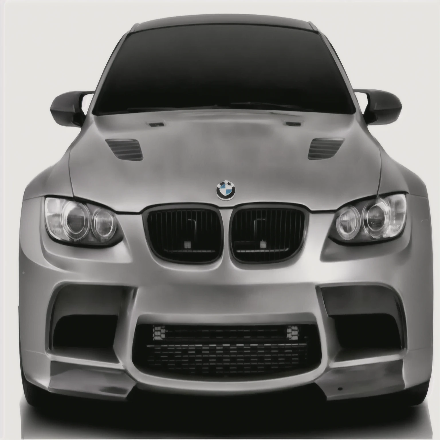 un gros plan d'une voiture argentée avec un fond blanc, Devant profile shot, BMW, f 3 2, f32, Devant profile, Devant on, Devant view dramatic, Devant shot, Devant profile!!!!, Devant of car angle, Corps large, composite, Carbone, Devant, Devantal, Carbone fiber, édité, Devant face, Devant side, voitures, Devant angle