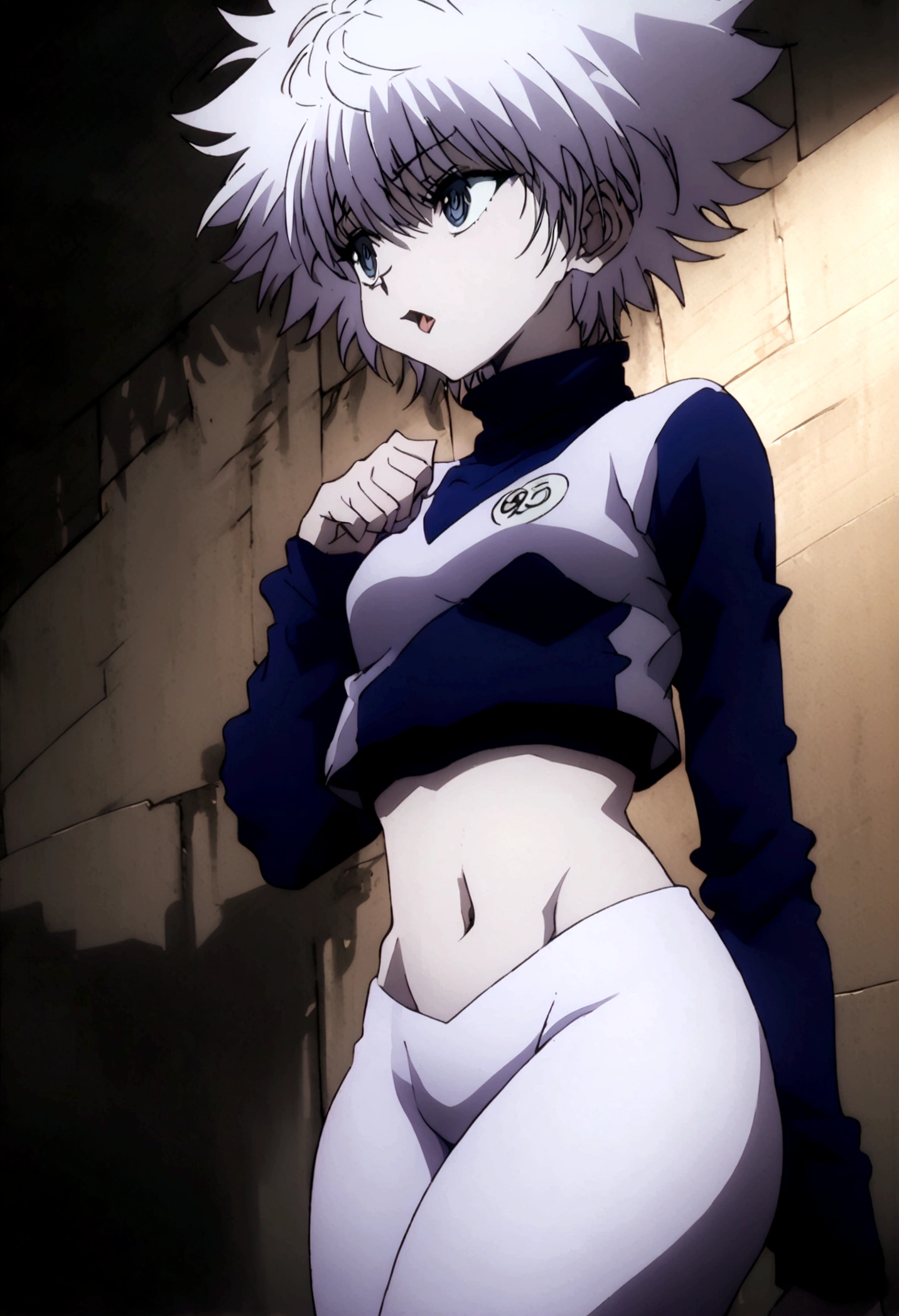 killua ahegao crop top lamia body