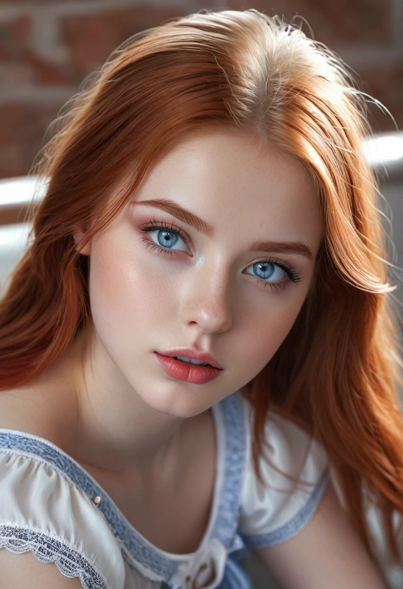 a age girl, beautiful detailed eyes, beautiful detailed lips, extremely detailed eyes and face, long eyelashes, 16 yd hair with white gray, , skirt, panties visible, sitting, sexy, hope on face, blue eyes, (best quality,4k,8k,highres,masterpiece:1.2),ultra-detailed,(realistic,photorealistic,photo-realistic:1.37), warm color tones