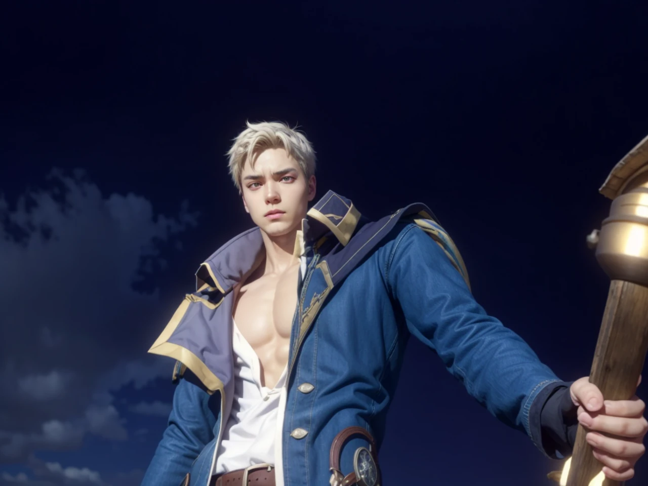 kazumasatou, Kazuma Satou, short hair, by the chestnut, (green eyes:1.3), male focus,
BREAK shirt, long sleeves, White shirt, belt, pants, Capelet, brown belt,
BREAK outdoor, forest, nature, trees, village, sky, sun, clouds,
BREAK looking at viewer, (cowboy shot:1.5),
BREAK (Masterpiece:1.2), Best Quality, high resunution, unity wallpaper 8k, (illustration:0.8), (Beautiful detailed eyes:1.6), extremely detailed face, Perfect lighting, Extremely detailed CG, (perfect hands, perfect anatomy),