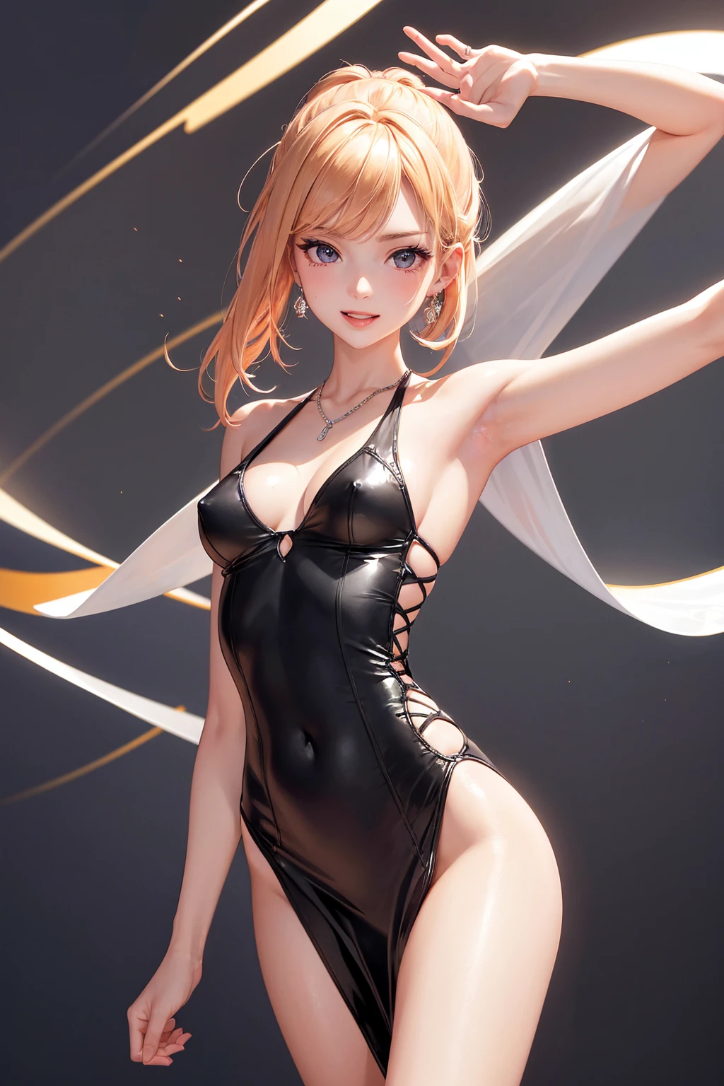 (Finest quality)),(A high resolution),(ultra-detailed art),(Meticulous portrayal),((Best Anime)),(Finest works of art),sharpness,Clear,Ultra-Precision Art,The art of astounding depiction,(masterpiece), high quality, stable diffusion,
short Hair, short ponytail, purple hair, vibrant purple hair, extremely detailed hair, detailed bangs, with bangs,
black hair, blonde hair, red hair,
pretty face, beautiful lips, soft lips,pretty face, close up face, gorgeous beauty,
green eyes,
serious face, pretty nose, beautiful nose, perfect nose, pretty eyes, beautiful eyes, sparkling eyes, detailed eyes, perfect eyes, looking at the camera,
happy, jolly, smiling, seductive, blushing, bukake, happy face, jolly face, excited face,
clear skin,white skin, soft skin, small bust, small , smooth skin,
beautiful girl irene, red velvet irene,
expose shoulders, perfect body, detailed thighs, detailed legs, perfect hands, perfect arms, detailed hands, detailed nose, detailed lips, detailed arms, sexy bo
show tongue, sexy legs,xy tongue, oling,
show whole body,
pretty woman,sweaty face, sexy, seductive,rny, pointy nipplcute female welack mini tube dress, wearing black mini tube dress, silver necklace, mini tube dress, black mini tube dress, tube dress, strapless dress,
body details,
standing full body, full body image from head to toe, sexy model pose, raised arms, hs up,
show legs, cute standing female, horny female dancer idol,
show fcute standing pose, black sandals,