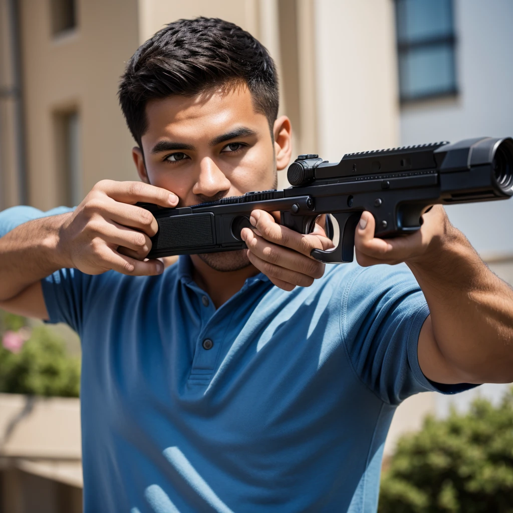 man shooting
