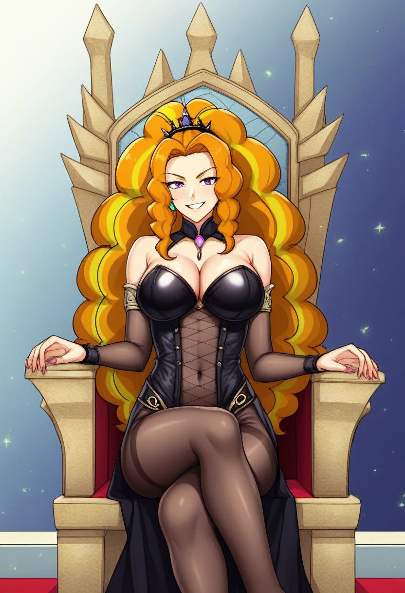 Adagio he sits on a throne and laughs Black bodystocking 