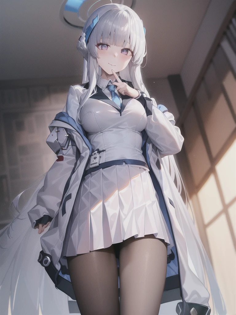 A girl，Long hair, Bangs, White hair, Hair between the eyes, s eyes:（1.5),  (Large Breasts:1.2), 
rest  锁骨, Wedding dress，veil，wedding，White Dress，Flowers，The skirt is broken，White socks，Tights，White knee socks，
Looking at the audience, whole body,
indoors, church，permanent，permanent，
rest (masterpiece:1.2), best quality, high resolution,  8k wallpaper, (illustration:0.8), (美丽细致s eyes:1.6), Extremely detailed face, Perfect lighting, Extremely detailed CG, (Perfect hands, Perfect anatomical structure),