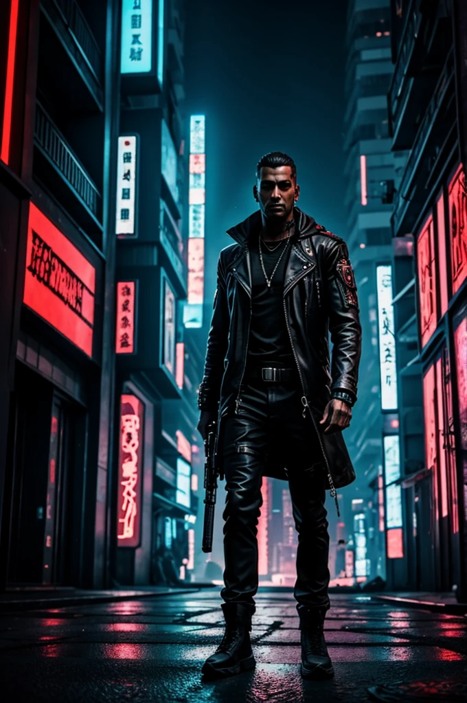 Cyberpunk style hell
